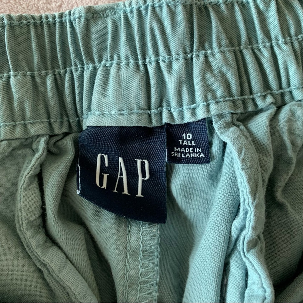 Gap TALL Mineral Blue High Rise Pleated Khakis - Picture 13 of 14